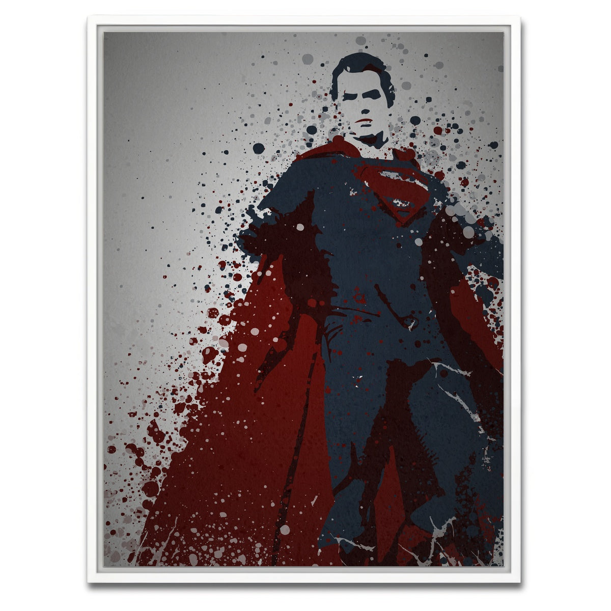 AUTO-MOCKUP WHITE | Man Of Steel | 1 Piece | White Framed Canvas | group=3x4