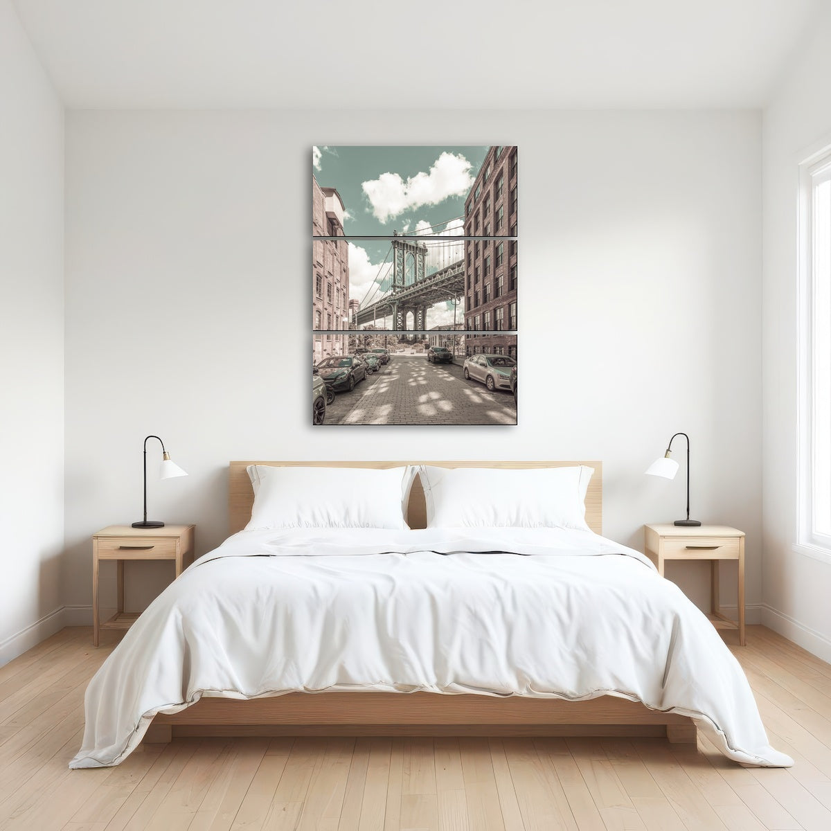 AUTO-MOCKUP ROOM | Manhattan Bridge urban vintage style