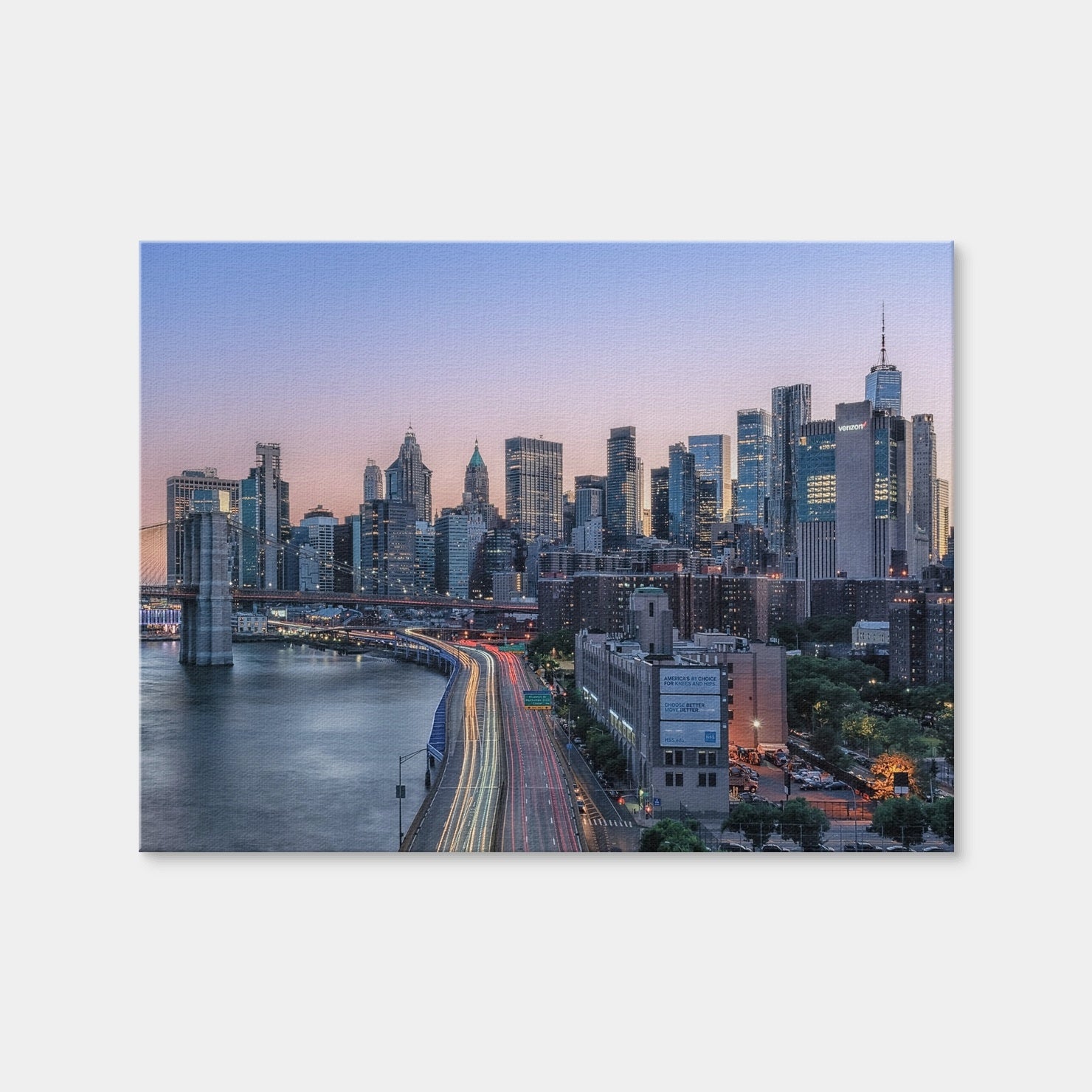 AUTO-MOCKUP WHITE | Manhattan Sunset | 1 Piece | Gallery Wrap Canvas | group=4x3