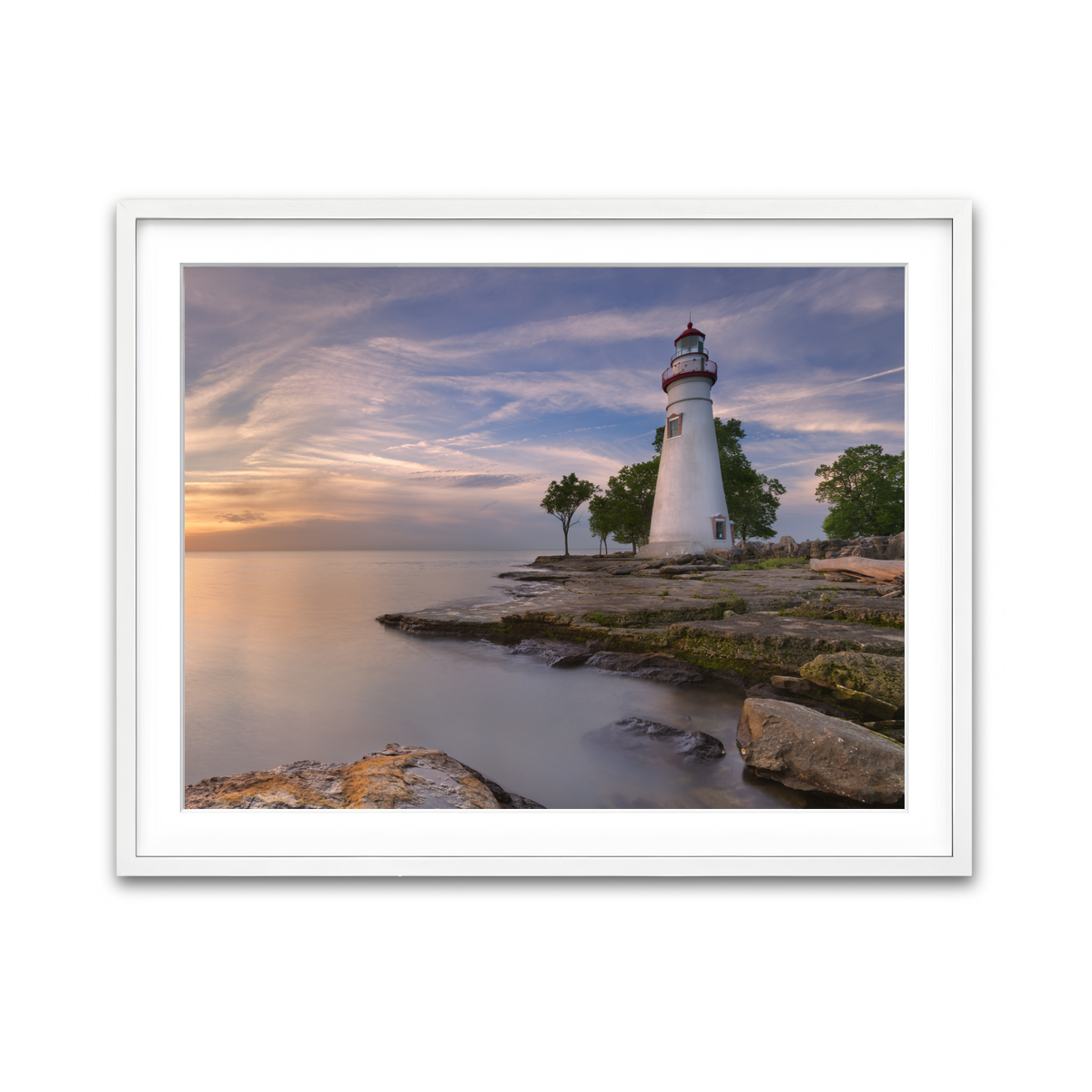 Framed Print 4x3 White