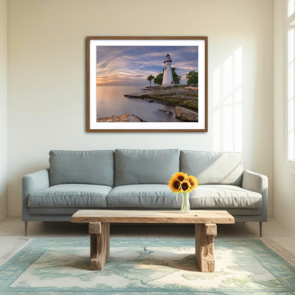 AUTO-MOCKUP ROOM | Marblehead Lighthouse on Lake Erie Wall Art