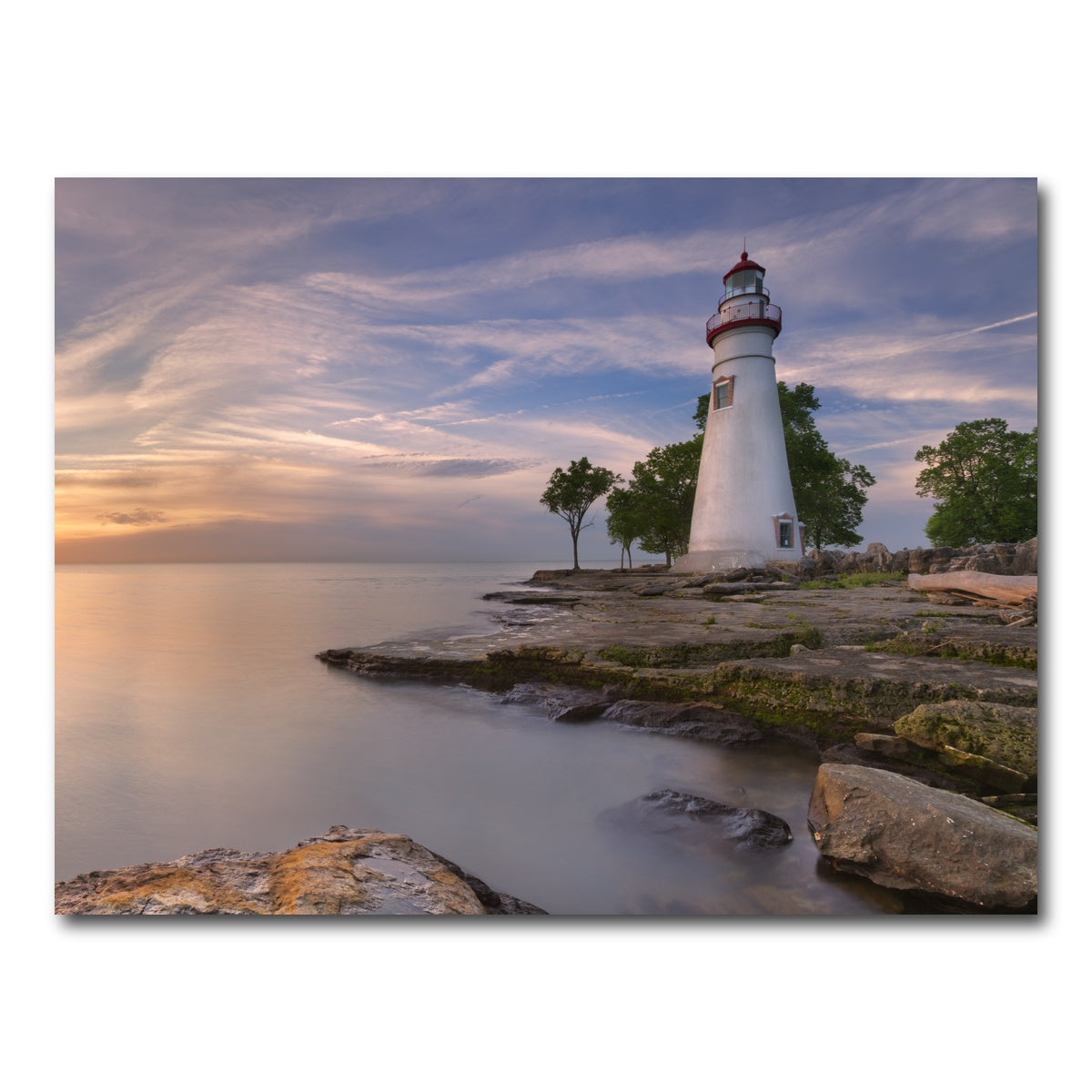 AUTO-MOCKUP WHITE | Marblehead Lighthouse on Lake Erie | 1 Piece | Gallery Wrap Canvas | group=4x3
