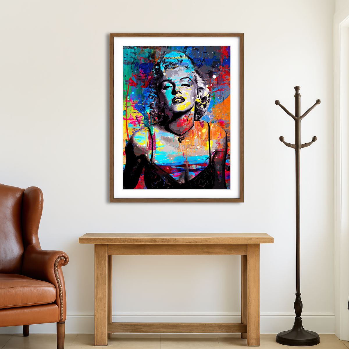 AUTO-MOCKUP ROOM | Marilyn Monroe Colors Wall Art