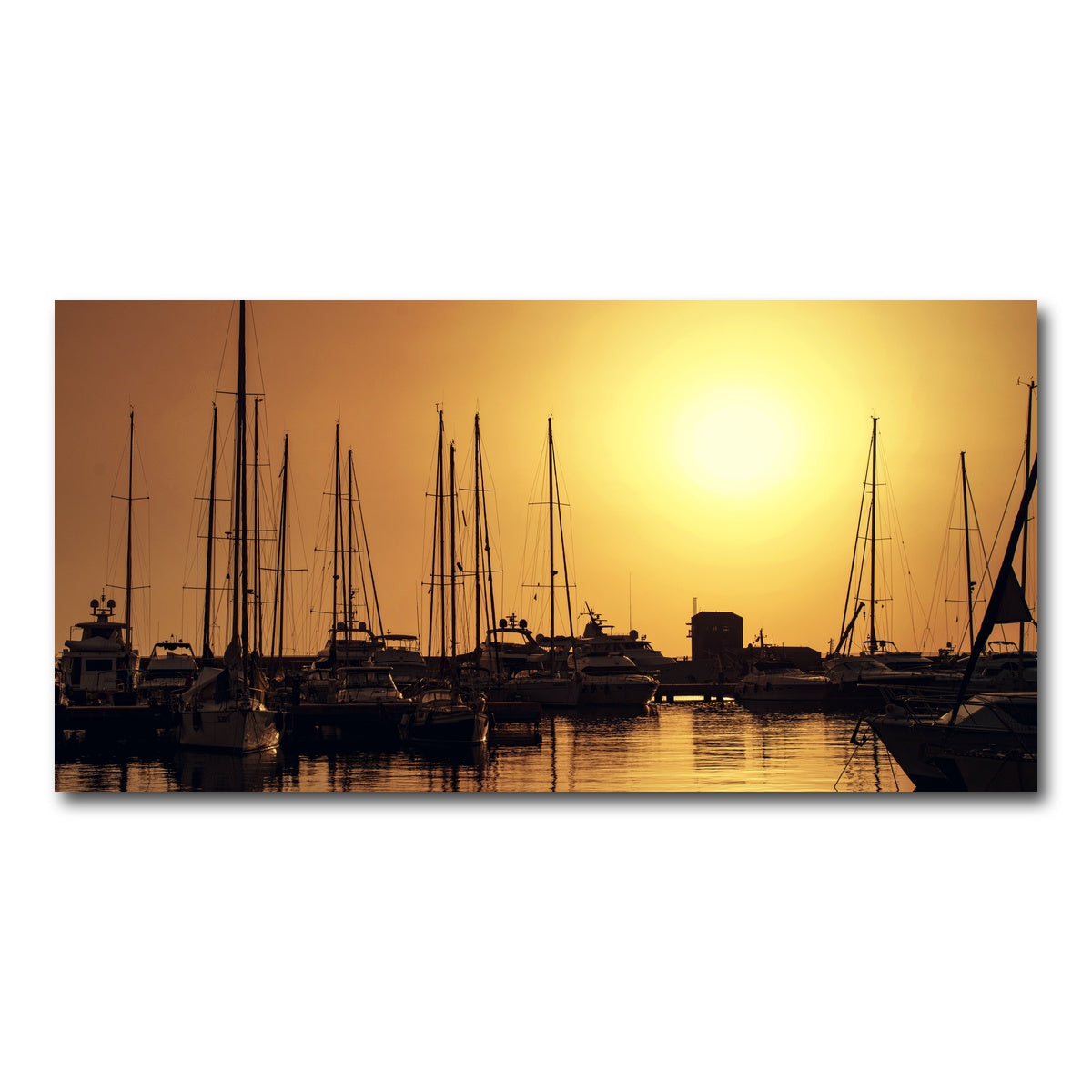 AUTO-MOCKUP WHITE | Marina di Pisa Sunset Tuscany Italy | 1 Piece | Gallery Wrap Canvas | group=2x1