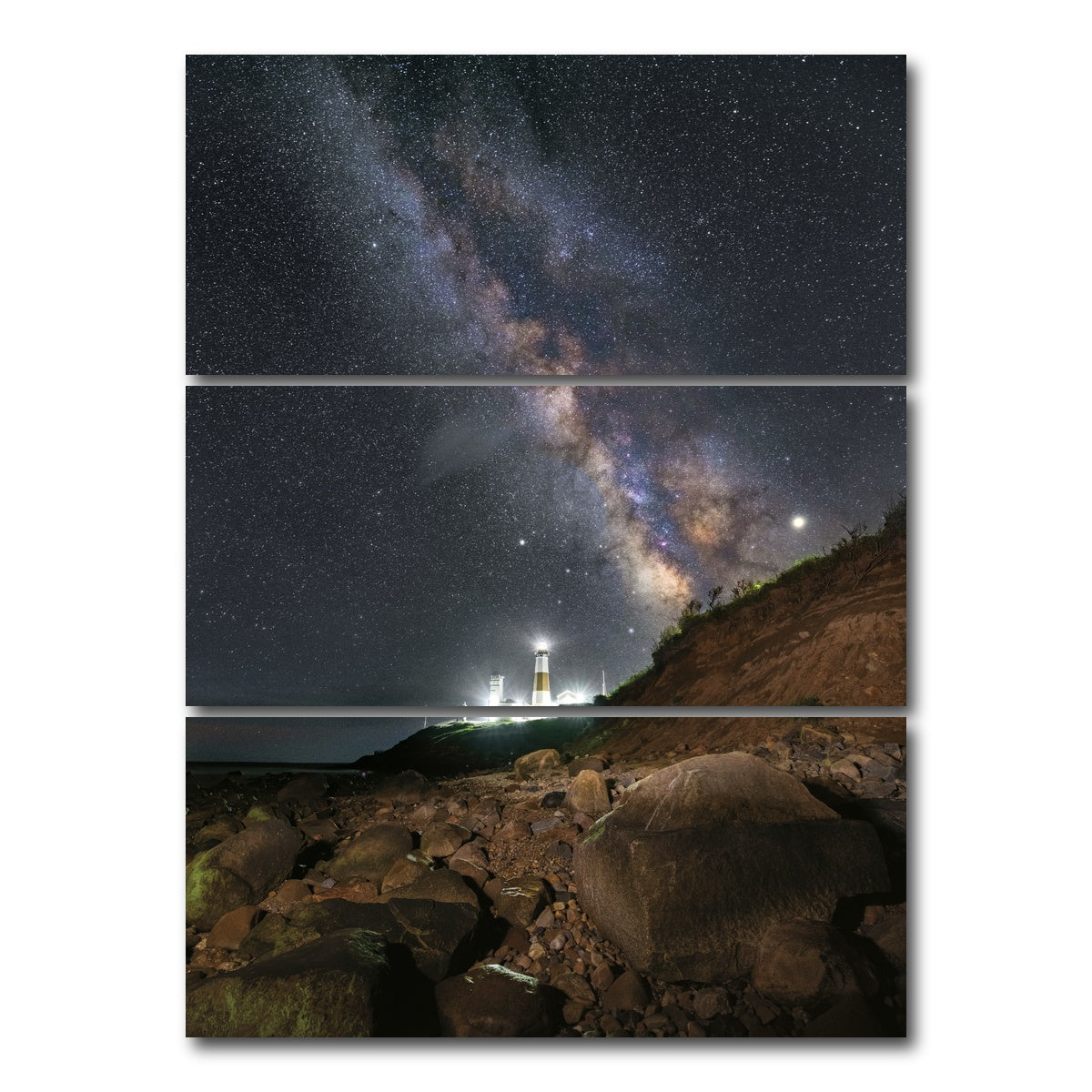 AUTO-MOCKUP WHITE | Martian Terrain | 3 Piece | Gallery Wrap Canvas | group=8x18_stacked