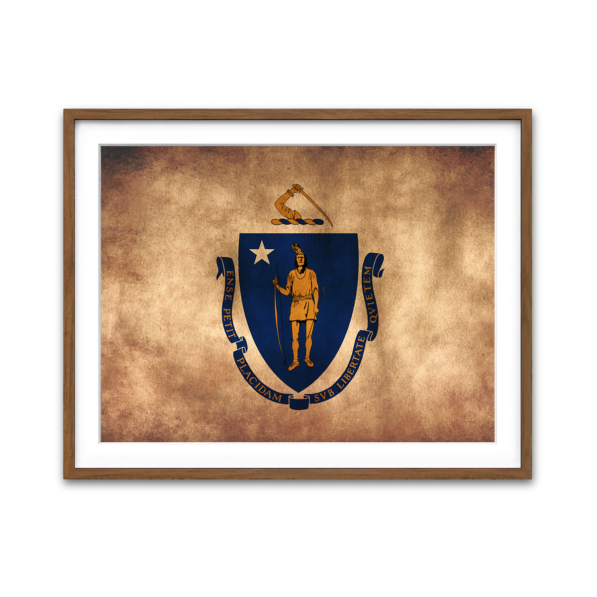 Framed Print 4x3 Walnut