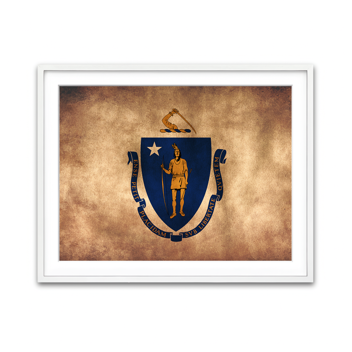 Framed Print 4x3 White