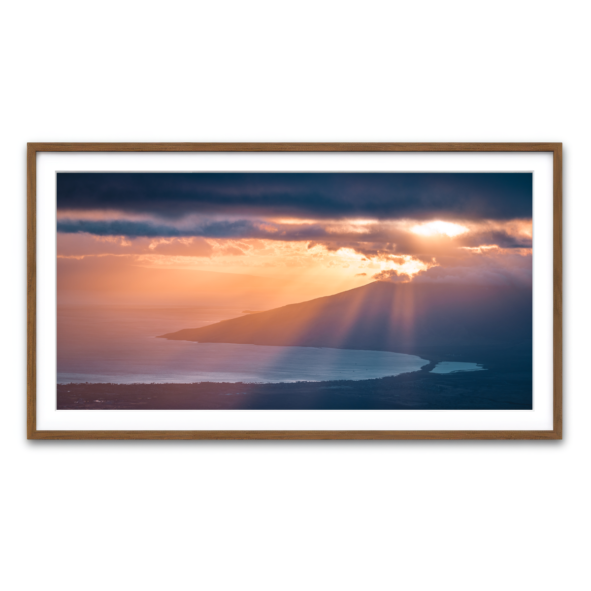 Framed Print 2x1 Walnut