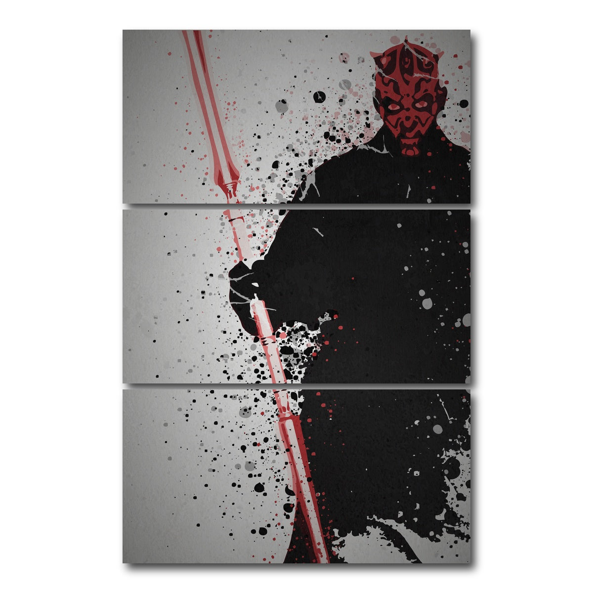 AUTO-MOCKUP WHITE | Maul | 3 Piece | Gallery Wrap Canvas | group=12x24_stacked