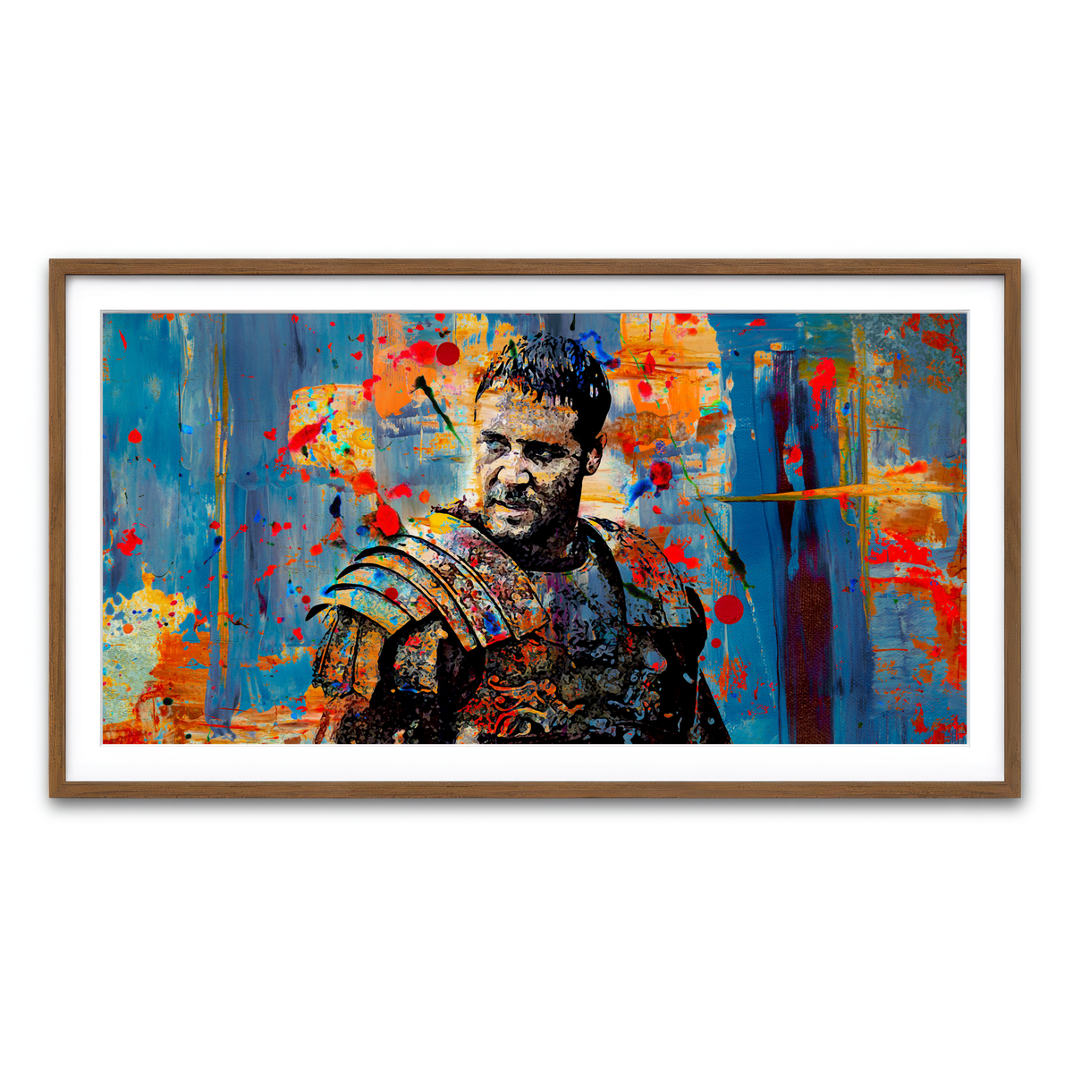 Framed Print 2x1 Walnut