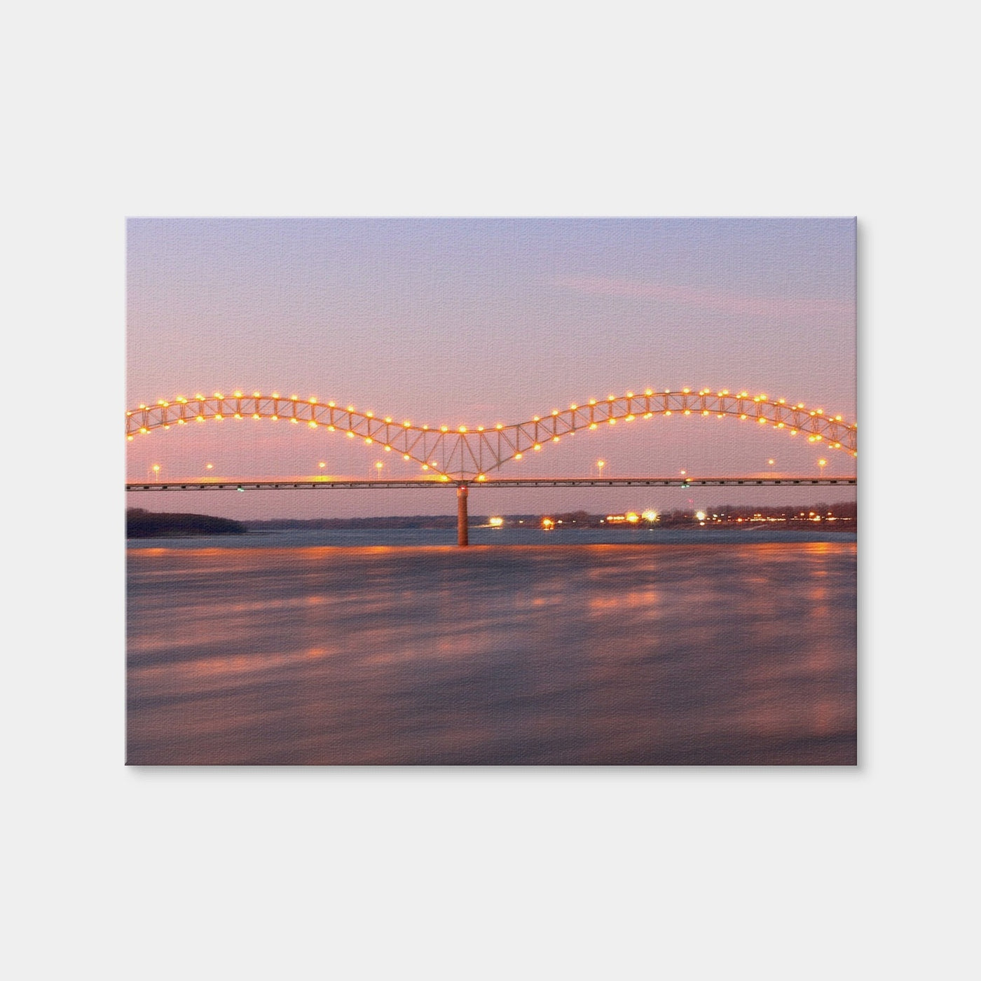 AUTO-MOCKUP WHITE | Memphis Arkansas Bridge | 1 Piece | Gallery Wrap Canvas | group=4x3