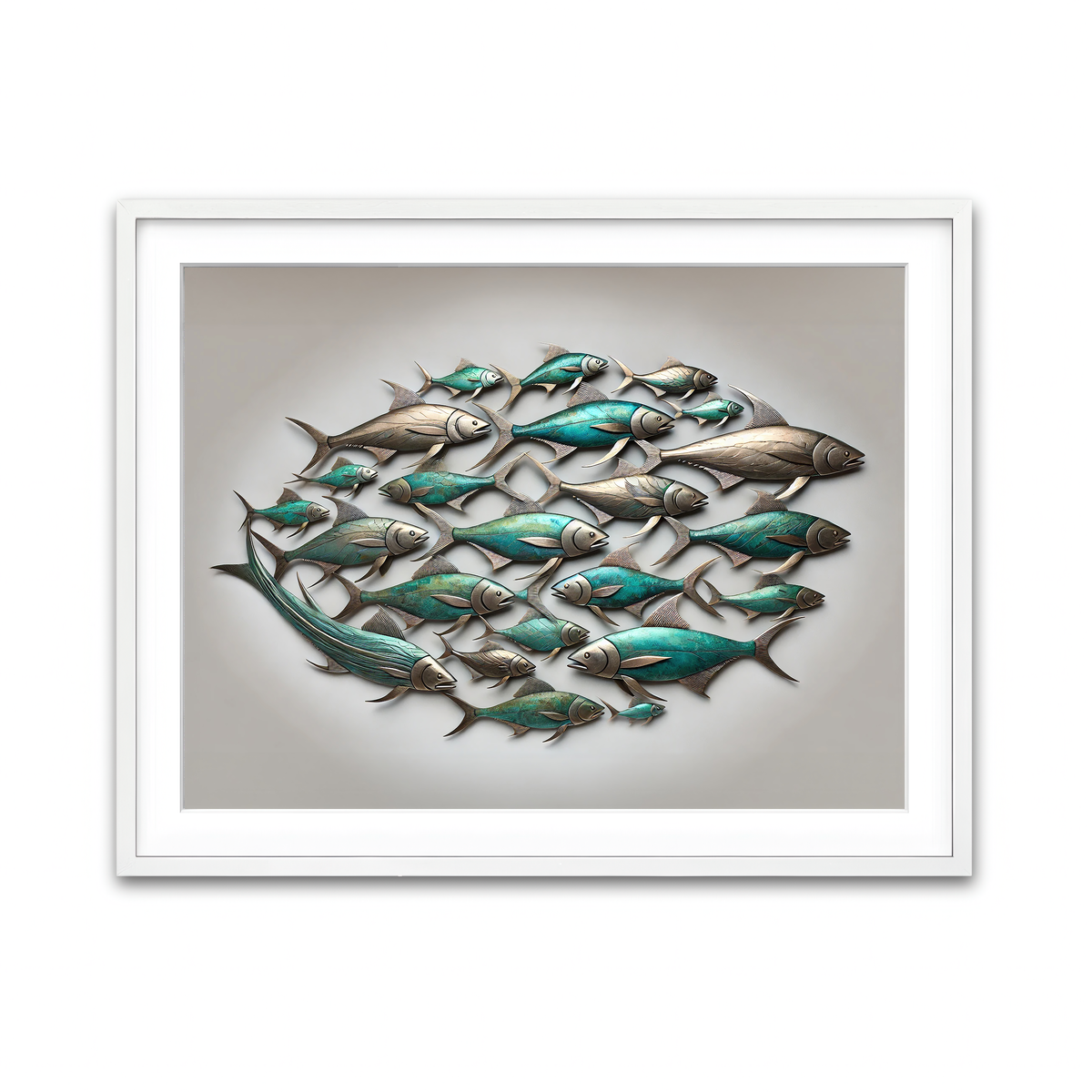 Framed Print 4x3 White