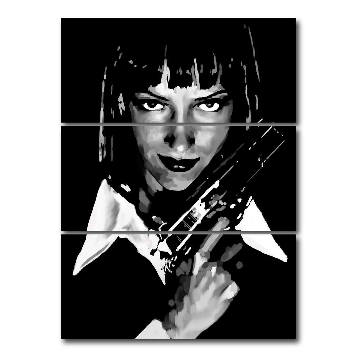 AUTO-MOCKUP WHITE | Mia Noir | 3 Piece | Gallery Wrap Canvas | group=8x18_stacked