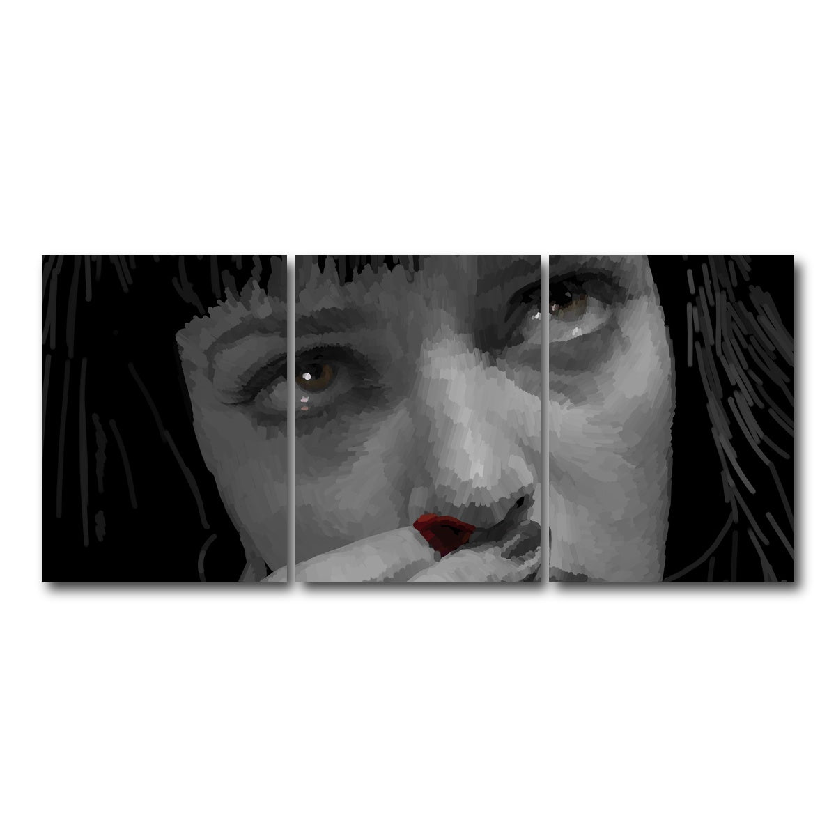 AUTO-MOCKUP WHITE | Mia Red | 3 Piece | Gallery Wrap Canvas | group=18x24