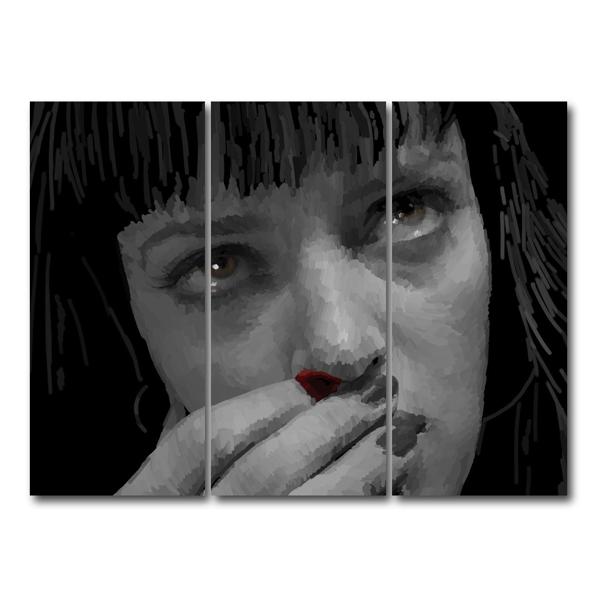 AUTO-MOCKUP WHITE | Mia Red | 3 Piece | Gallery Wrap Canvas | group=8x18