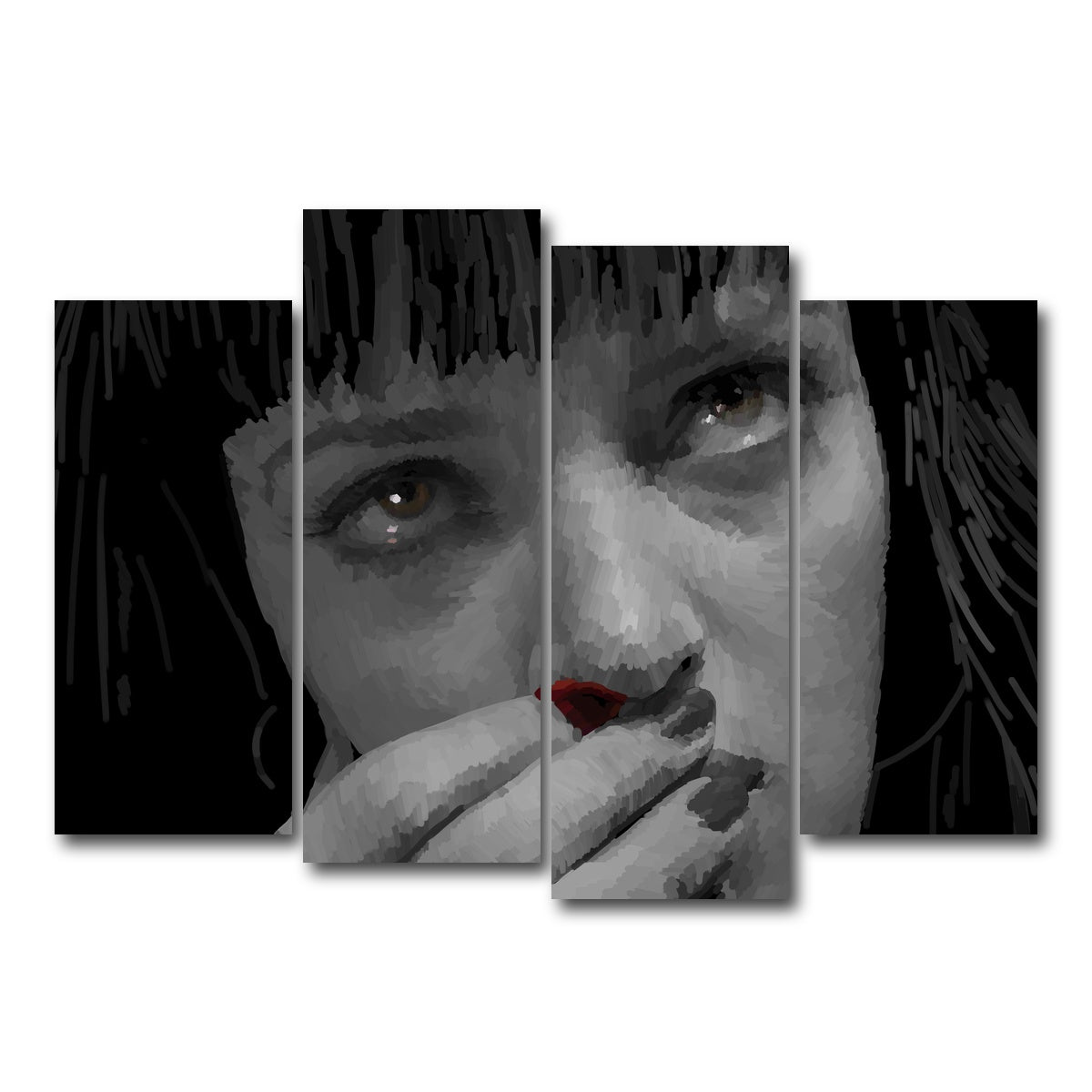 AUTO-MOCKUP WHITE | Mia Red | 4 Piece | Gallery Wrap Canvas | group=4_normal