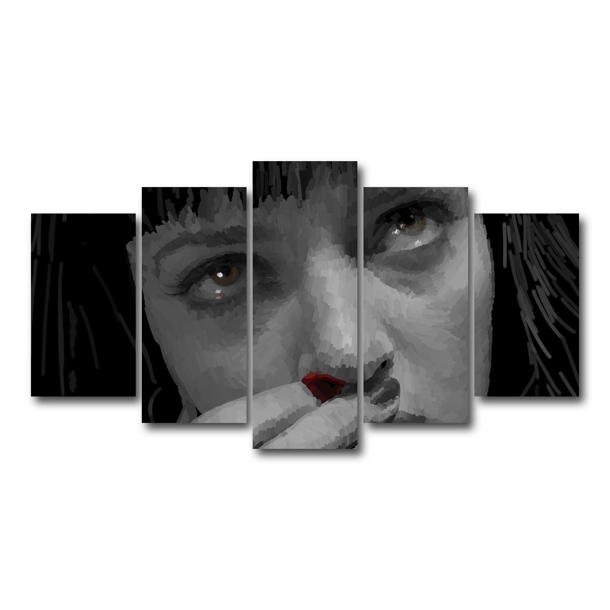 AUTO-MOCKUP WHITE | Mia Red | 5 Piece | Gallery Wrap Canvas | group=5_normal