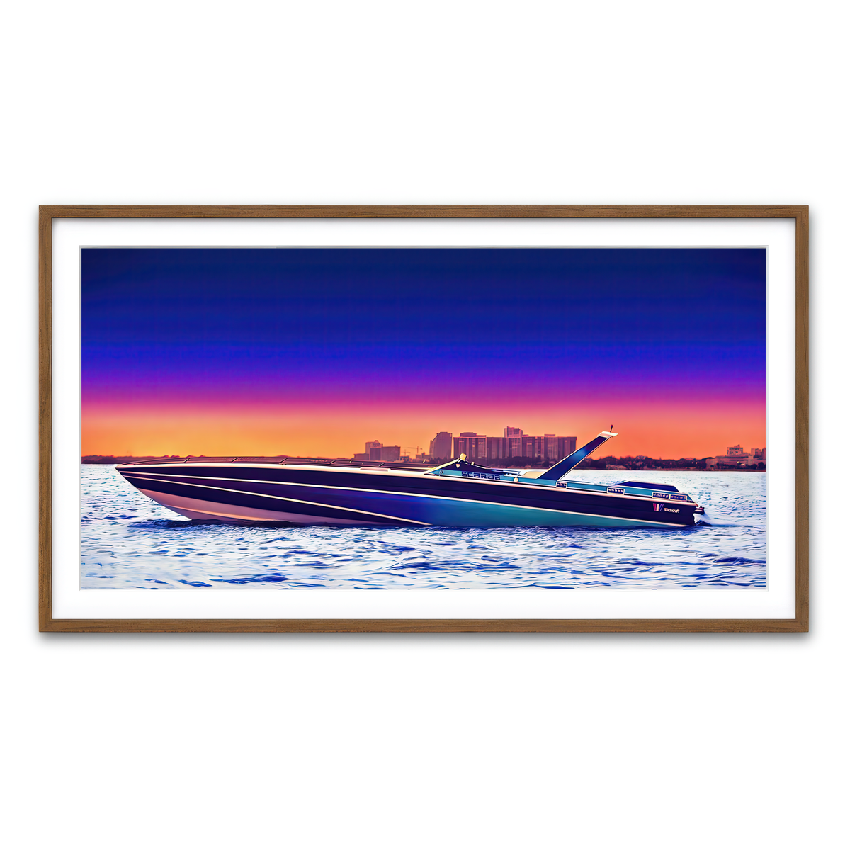 Framed Print 2x1 Walnut