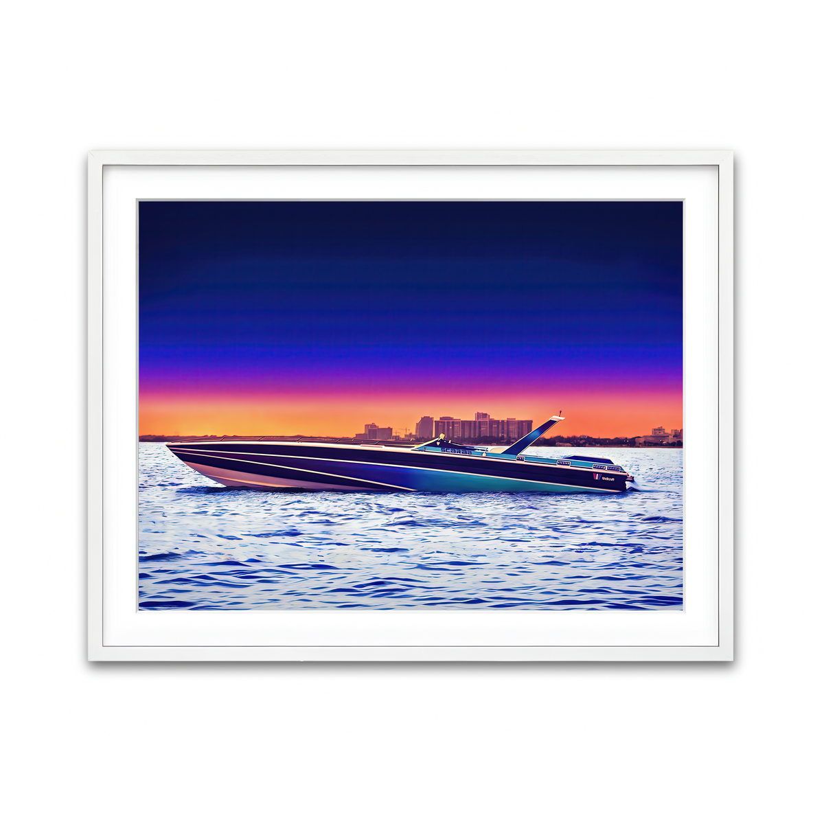 Framed Print 4x3 White