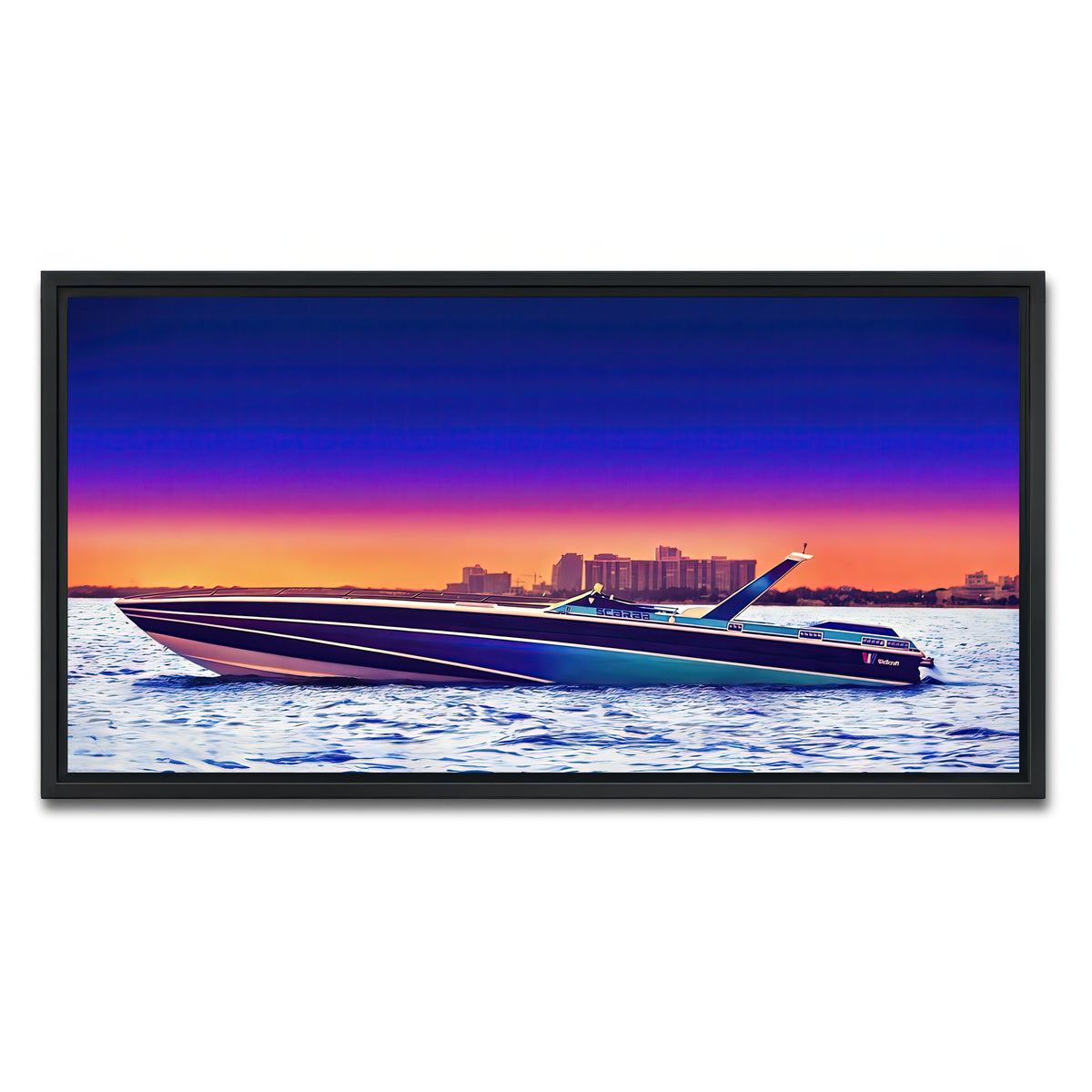 AUTO-MOCKUP WHITE | Miami Vice Scarab | 1 Piece | Black Framed Canvas | group=2x1