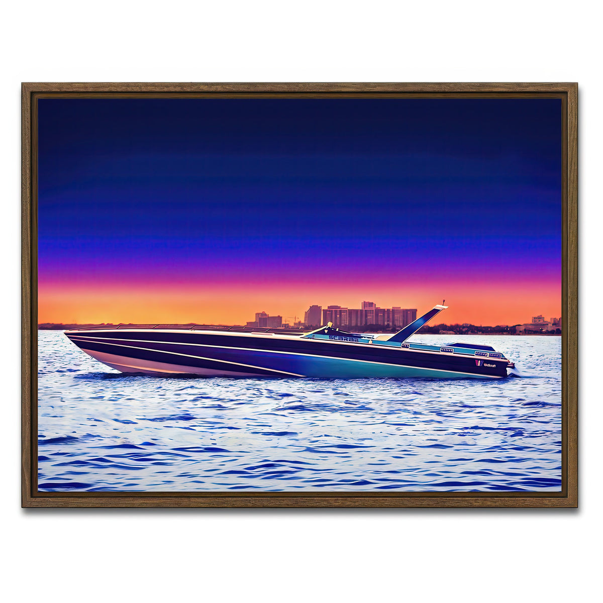 AUTO-MOCKUP WHITE | Miami Vice Scarab | 1 Piece | Walnut Framed Canvas | group=4x3