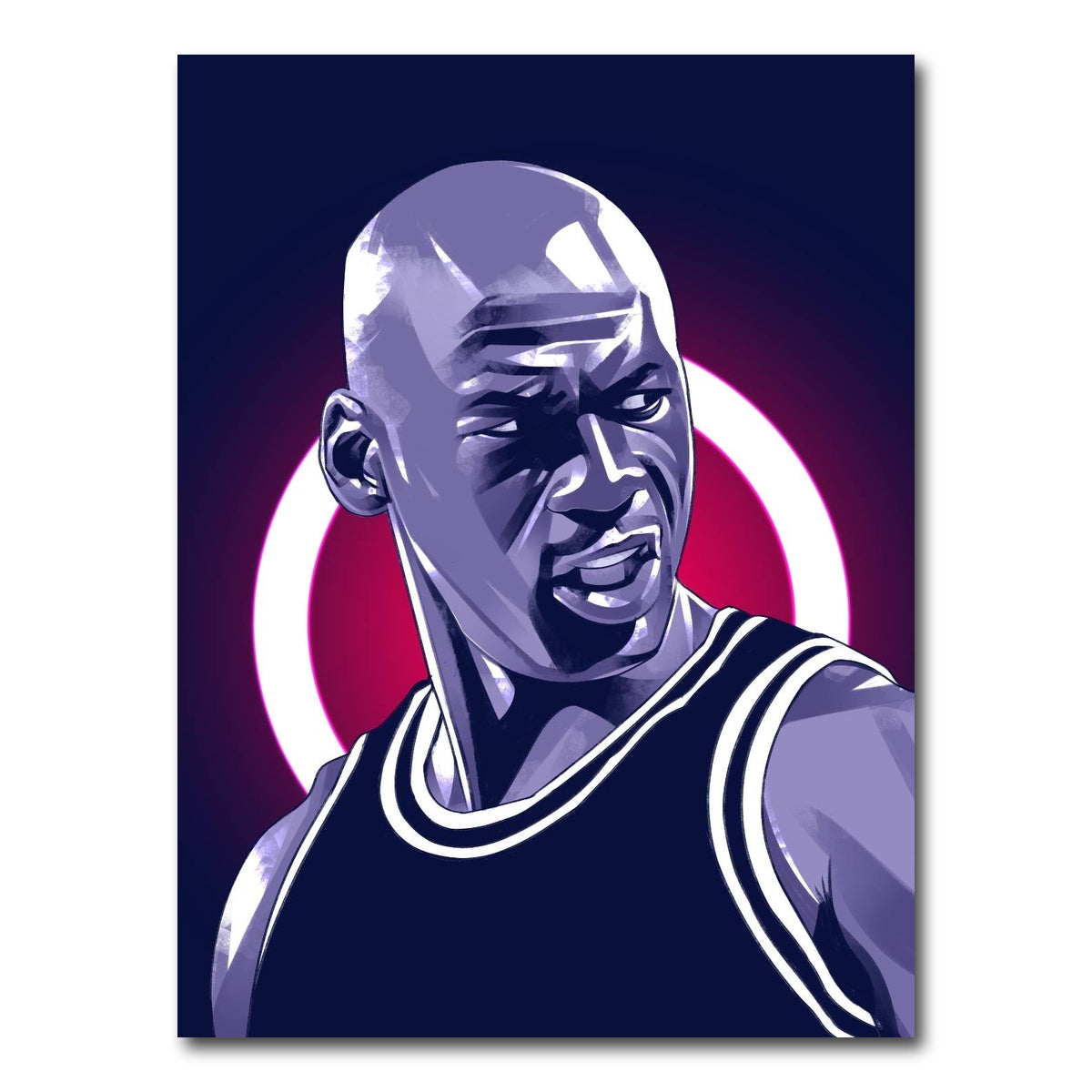 AUTO-MOCKUP WHITE | Michael Jordan | 1 Piece | Gallery Wrap Canvas | group=3x4