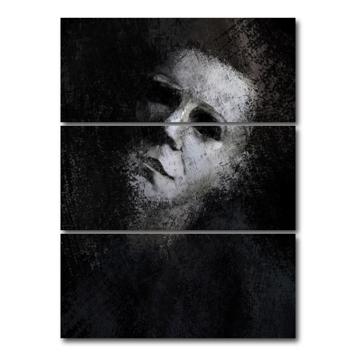AUTO-MOCKUP WHITE | Michael Myers | 3 Piece | Gallery Wrap Canvas | group=8x18_stacked