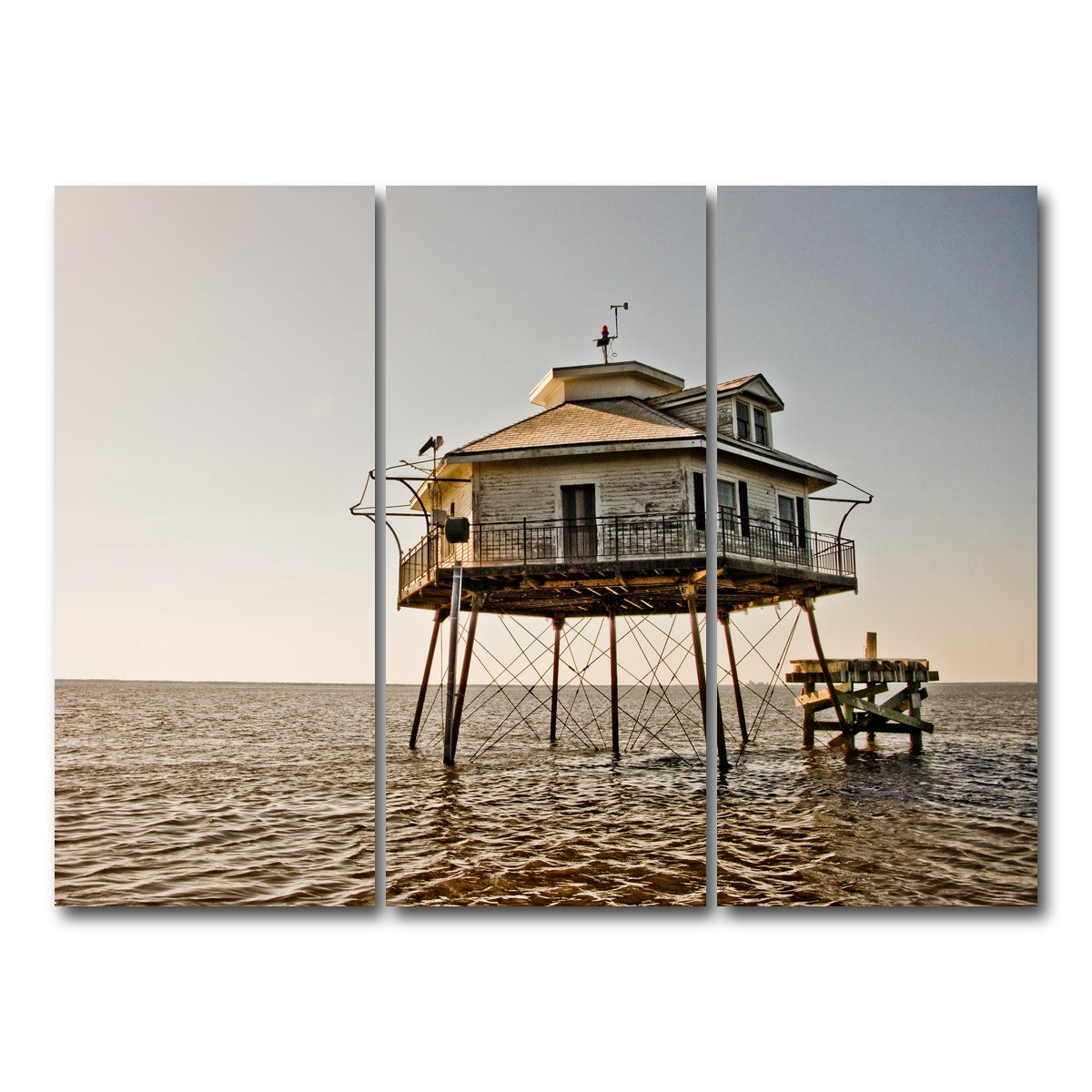 AUTO-MOCKUP WHITE | Mid Bay Light House | 3 Piece | Gallery Wrap Canvas | group=8x18