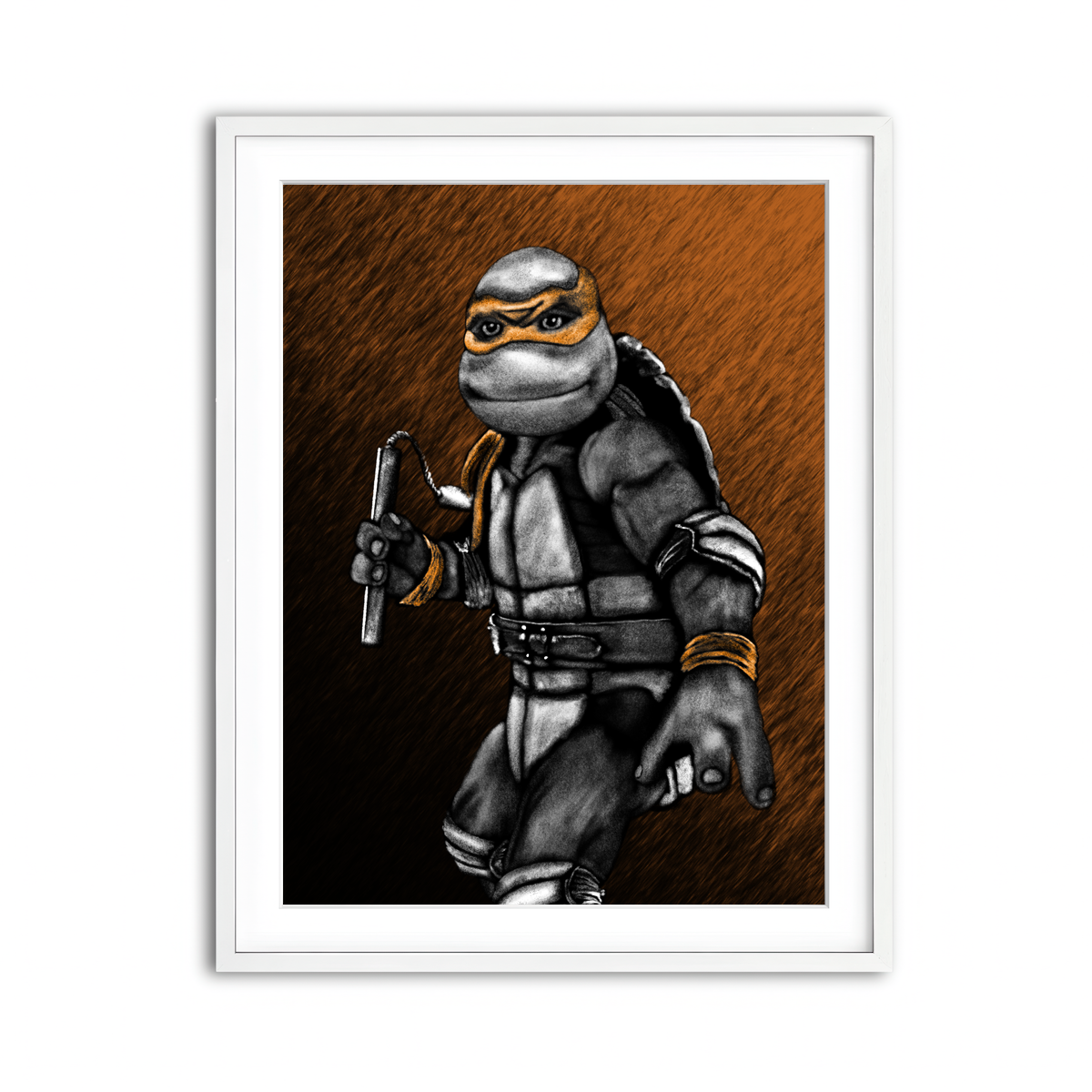 Framed Print 3x4 White