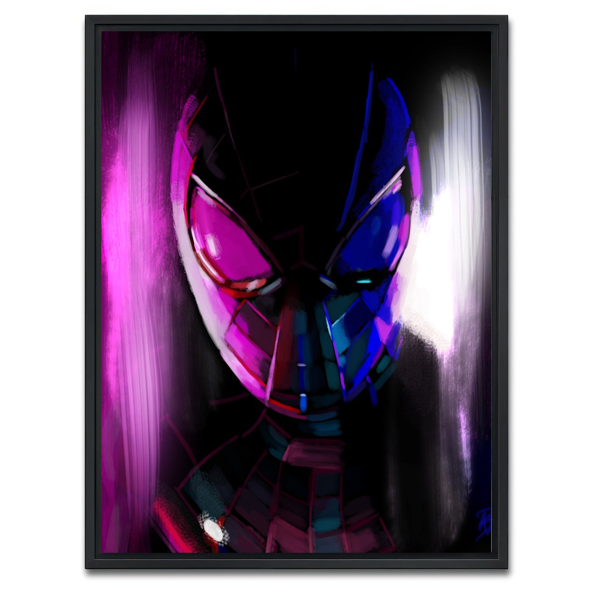 AUTO-MOCKUP WHITE | Miles Morales | 1 Piece | Black Framed Canvas | group=3x4