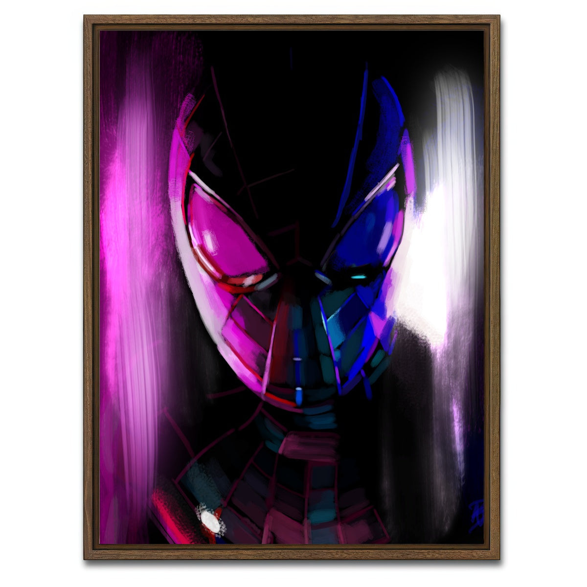 AUTO-MOCKUP WHITE | Miles Morales | 1 Piece | Walnut Framed Canvas | group=3x4