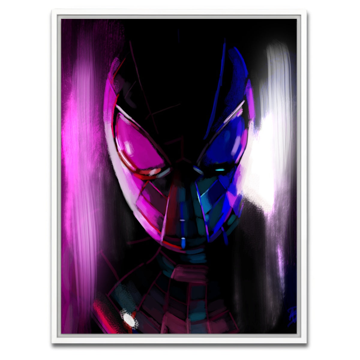 AUTO-MOCKUP WHITE | Miles Morales | 1 Piece | White Framed Canvas | group=3x4