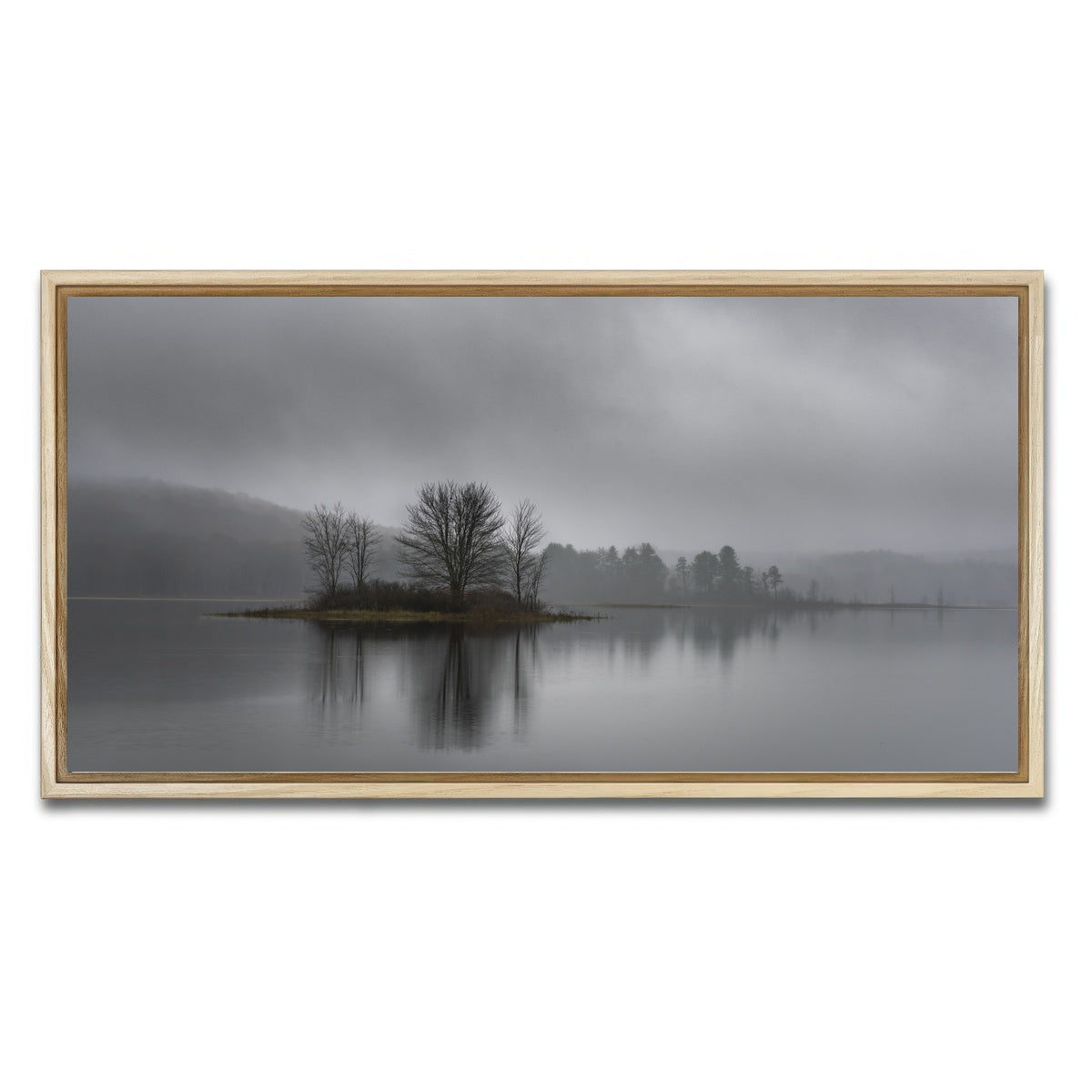 AUTO-MOCKUP WHITE | Misty Mornings | 1 Piece | Natural Framed Canvas | group=2x1