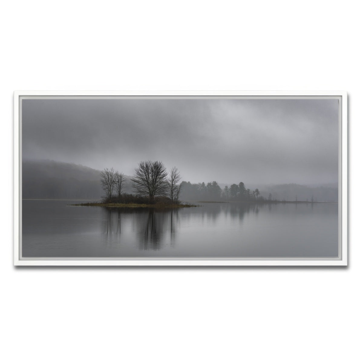 AUTO-MOCKUP WHITE | Misty Mornings | 1 Piece | White Framed Canvas | group=2x1
