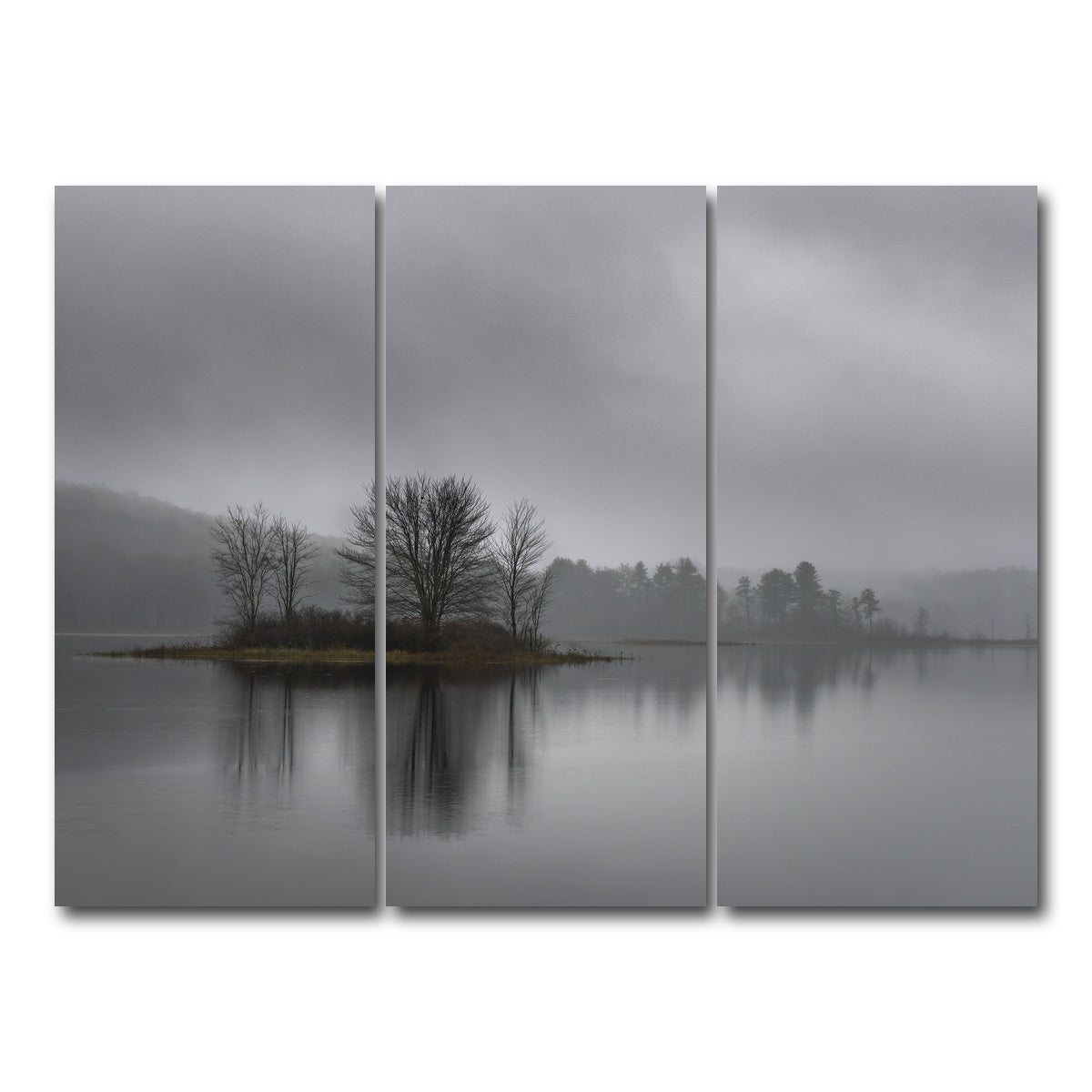 AUTO-MOCKUP WHITE | Misty Mornings | 3 Piece | Gallery Wrap Canvas | group=8x18