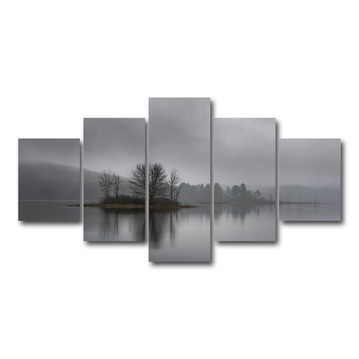 AUTO-MOCKUP WHITE | Misty Mornings | 5 Piece | Gallery Wrap Canvas | group=5_short