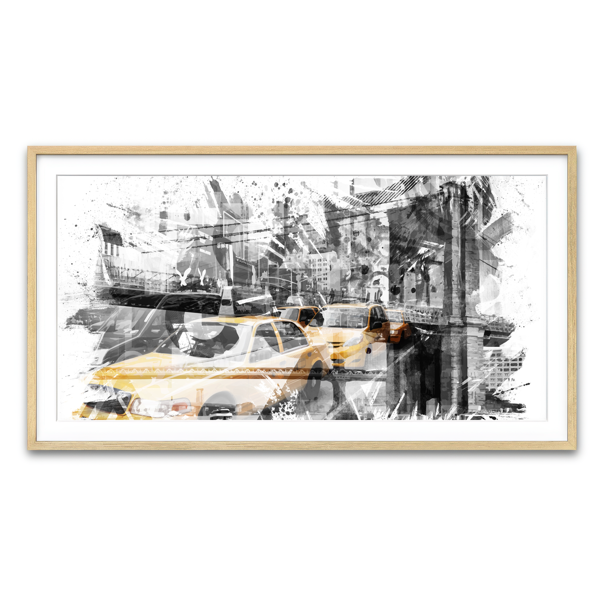 Framed Print 2x1 Natural