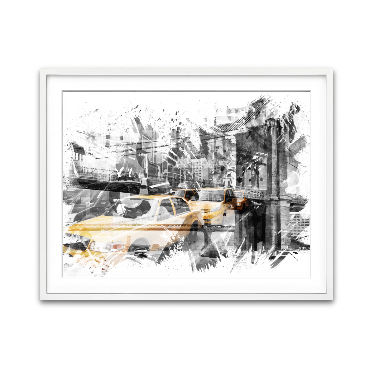Framed Print 4x3 White