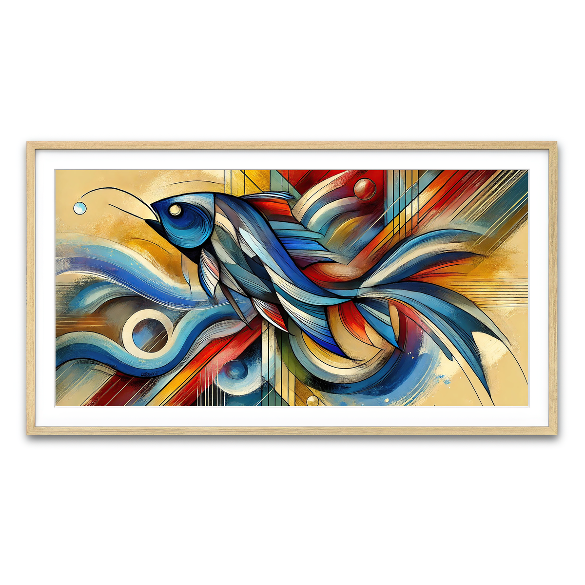 Framed Print 2x1 Natural