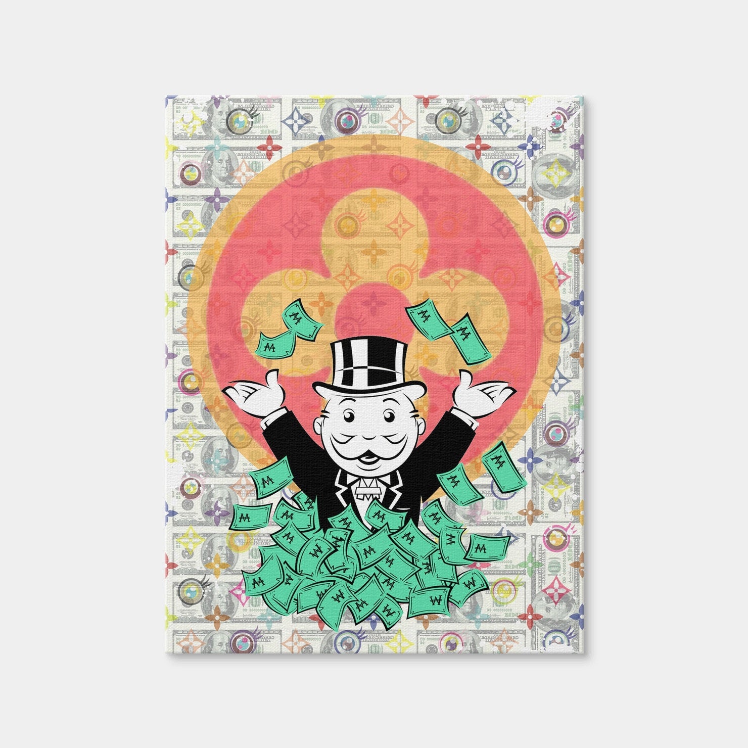 AUTO-MOCKUP WHITE | Monopoly Money LV | 1 Piece | Gallery Wrap Canvas | group=3x4