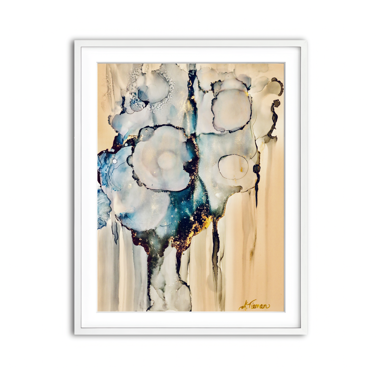 Framed Print 3x4 White
