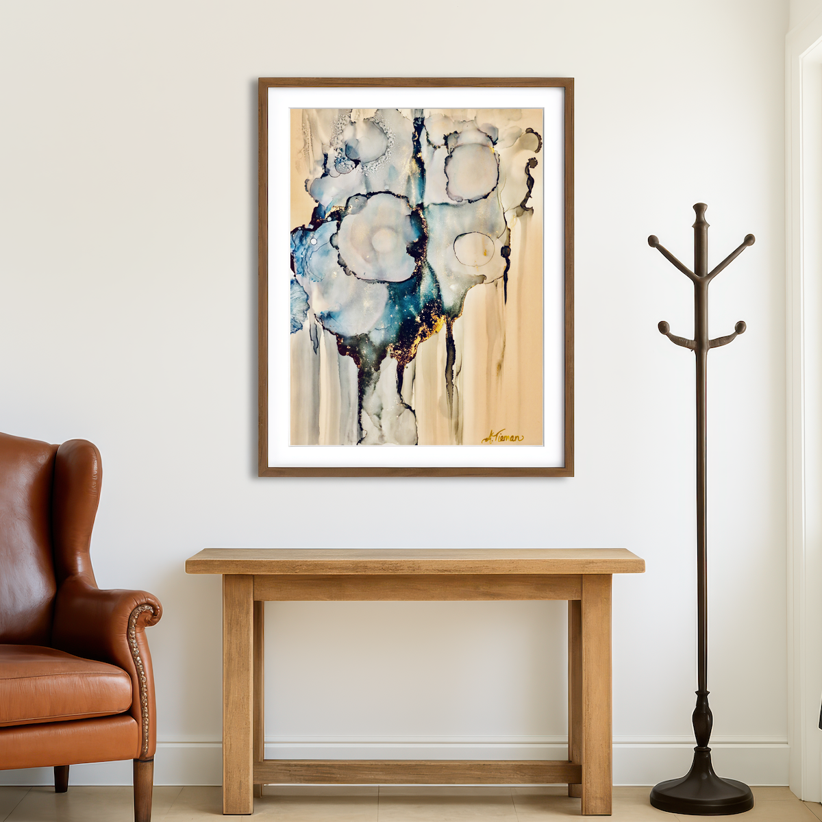 AUTO-MOCKUP ROOM | Moody Blues Wall Art