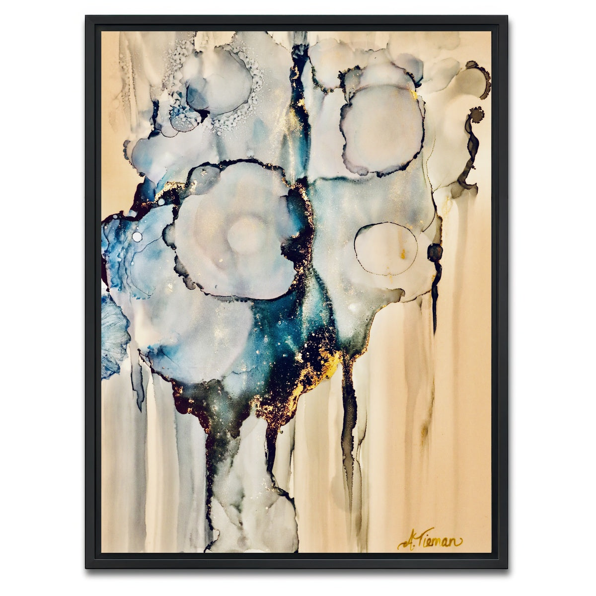 AUTO-MOCKUP WHITE | Moody Blues | 1 Piece | Black Framed Canvas | group=3x4