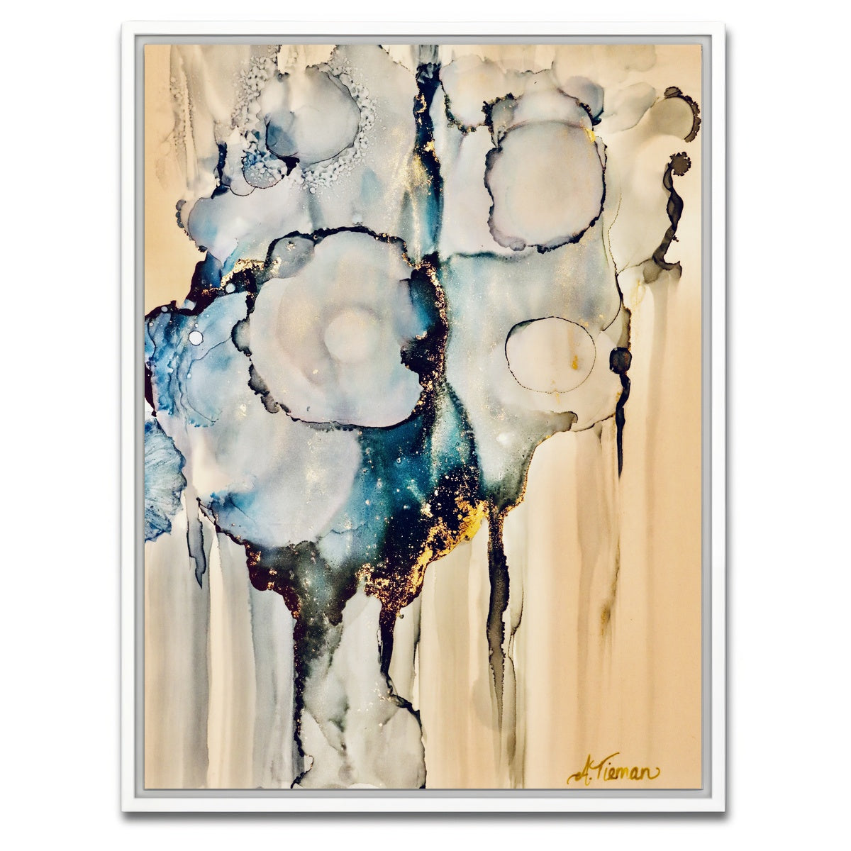 AUTO-MOCKUP WHITE | Moody Blues | 1 Piece | White Framed Canvas | group=3x4