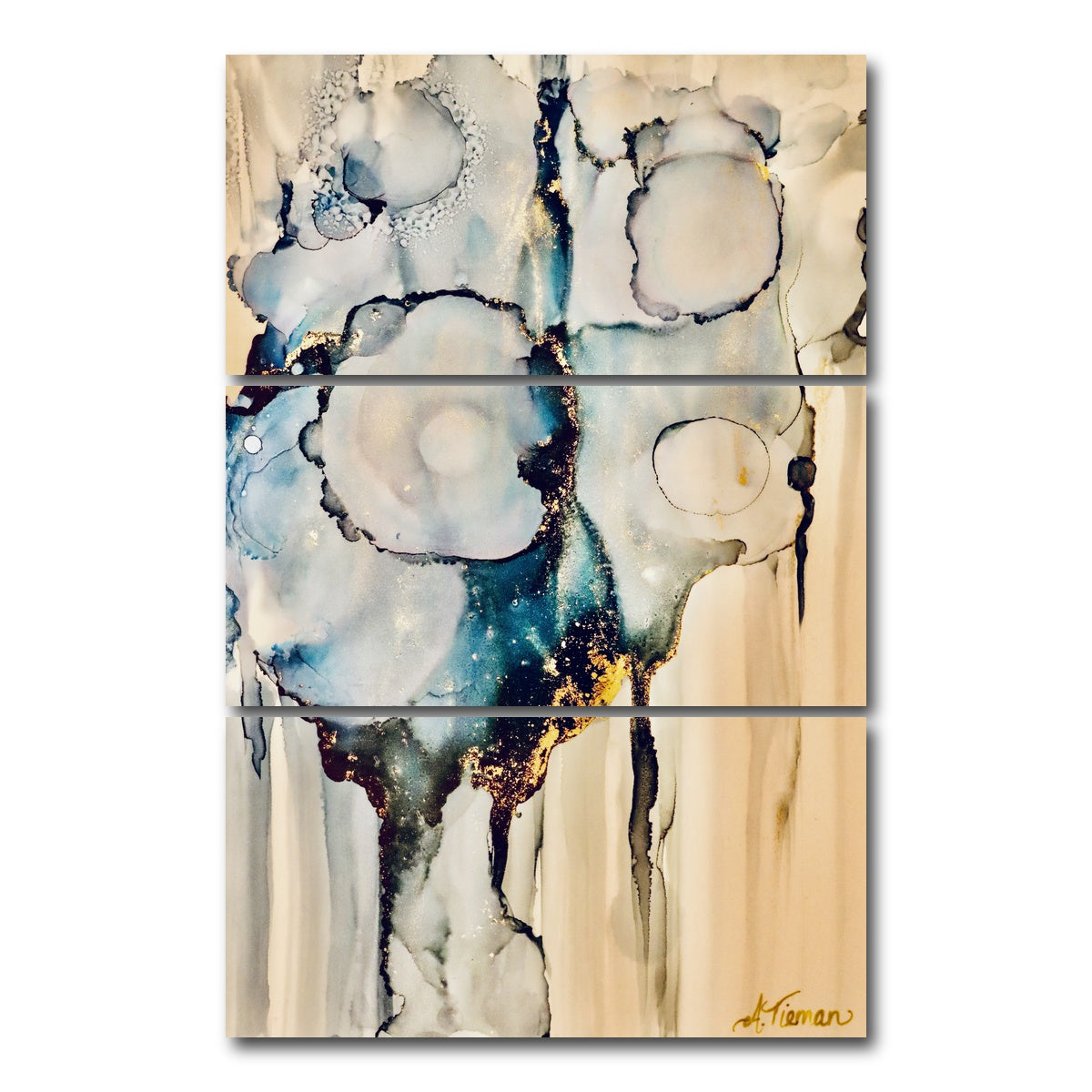 AUTO-MOCKUP WHITE | Moody Blues | 3 Piece | Gallery Wrap Canvas | group=12x24_stacked