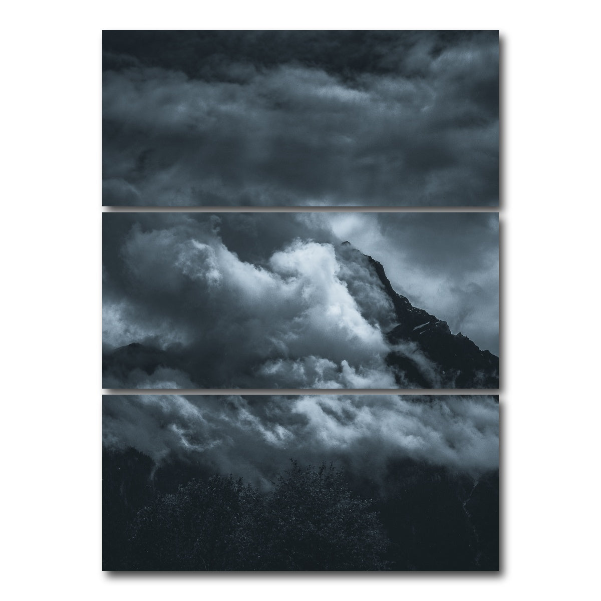 AUTO-MOCKUP WHITE | Moody Mountains | 3 Piece | Gallery Wrap Canvas | group=8x18_stacked