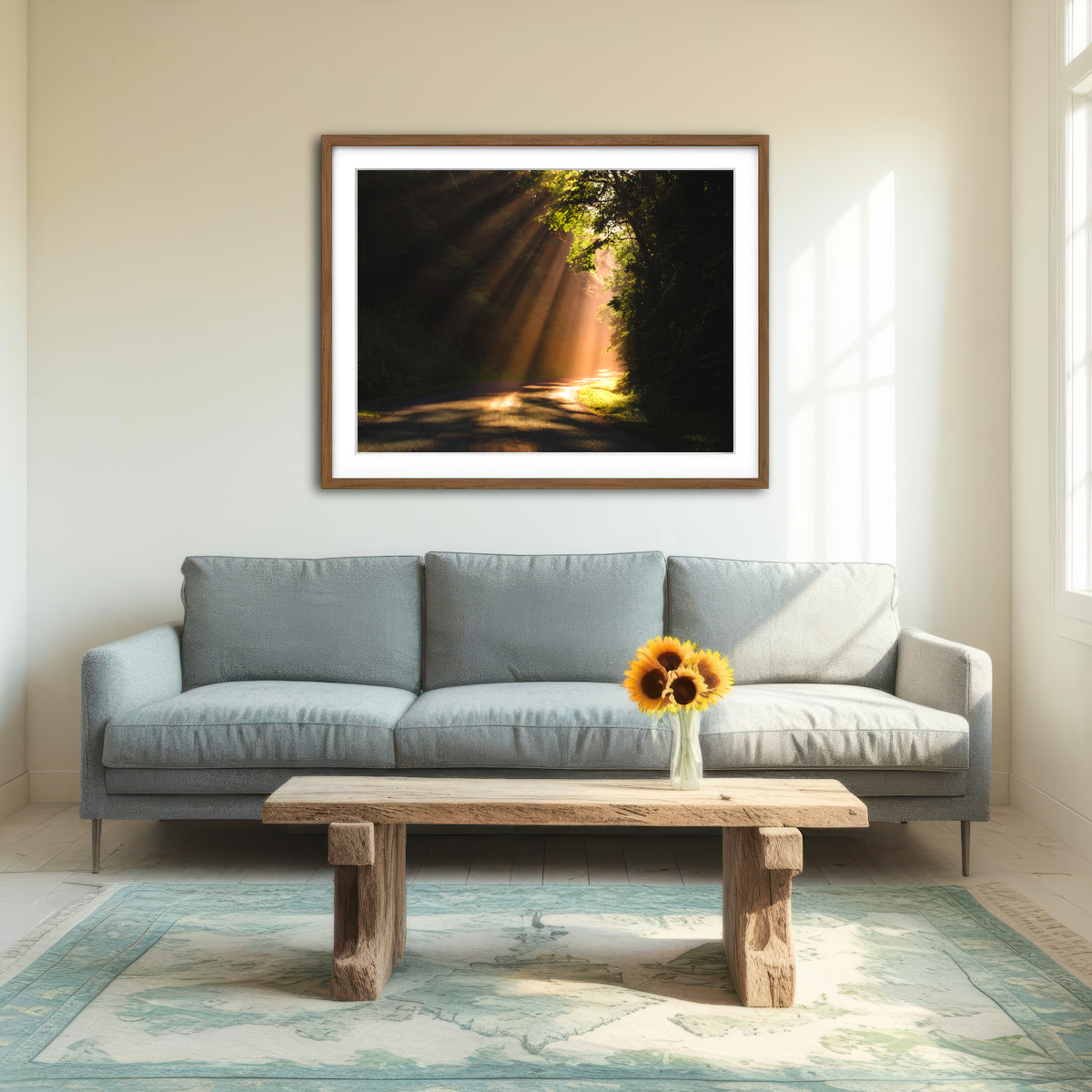 AUTO-MOCKUP ROOM | Morning Rays Wall Art