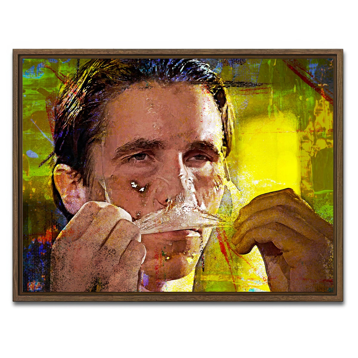 AUTO-MOCKUP WHITE | Morning Routine | 1 Piece | Walnut Framed Canvas | group=4x3