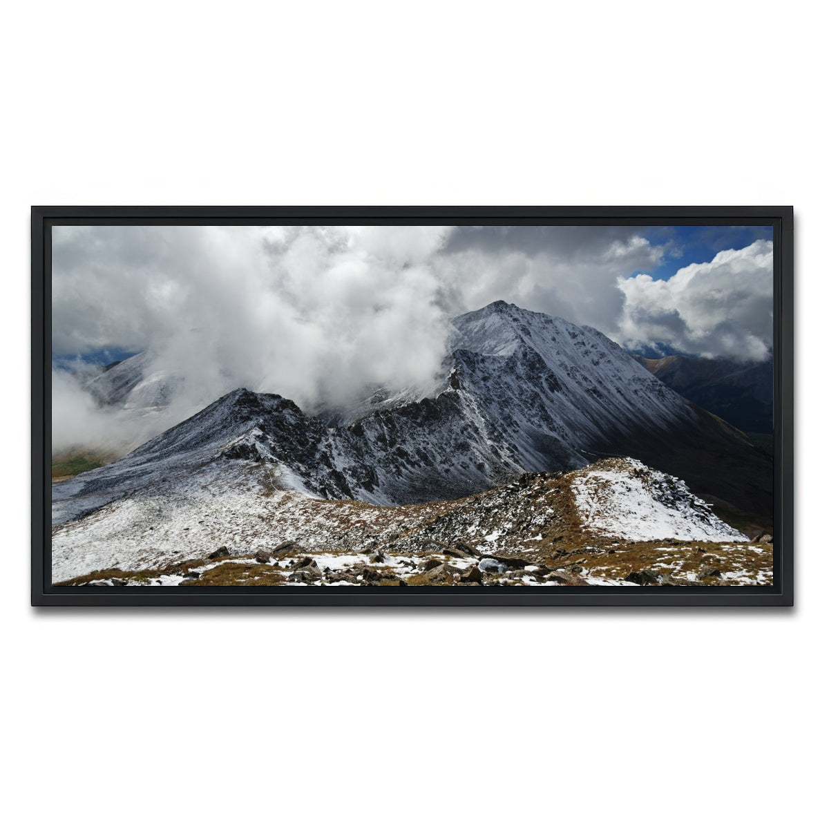 AUTO-MOCKUP WHITE | Mount Columbia | 1 Piece | Black Framed Canvas | group=2x1