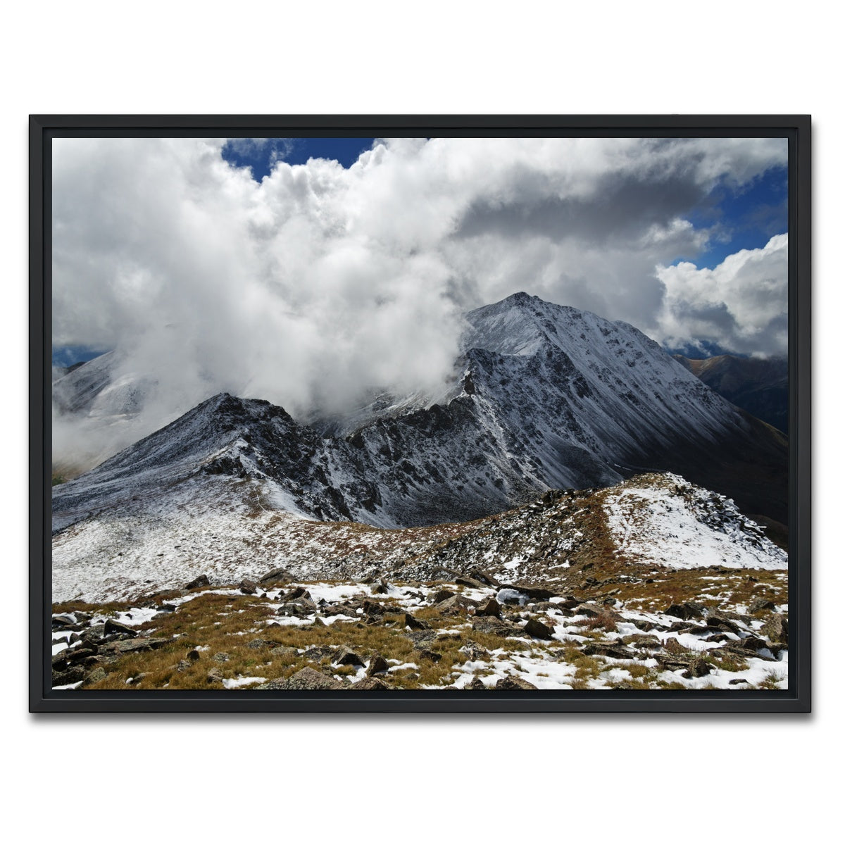 AUTO-MOCKUP WHITE | Mount Columbia | 1 Piece | Black Framed Canvas | group=4x3